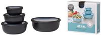 Mepal Cirqula Vershouddoos Set - 4-delig - Rond - Nordic Black