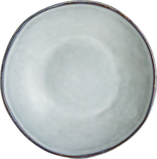 Dutch Rose Organic Diep Bord - 23.5cm - Blauw