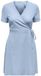 ONLY Addiction-caro Robe Manches Courtes Col en V Uni Cachemire Bleu Coton/Viscose/Lin M Femme