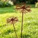 Set de décoration de jardin 2 pièces rouillé pour extérieur