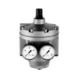 Riegler 101260-637.102 hogedrukregelaar met 2 manometers, G 1 1/2, 0,2-6 bar, 1 stuk