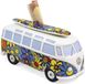 Volkswagen T1 Bus Transporter Tirelire avec planche de surf 1:18 Flower Power