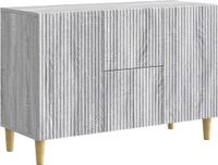 vidaXL Dressoir Grijs sonoma 89 x 34,5 x 60 cm Bewerkt hout