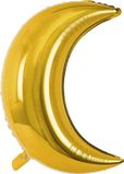 Party-Decoration Partydeco - Folieballon gouden maan - 60 cm