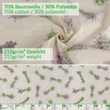 ANRO Tafelkleed Lavendel Beige 220x140cm Rechte rand Afwasbaar Waterafstotend Binnen & Buiten