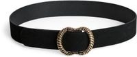 PIÈCES - PCNIKKA SUEDE JEANS BELT FC CP - Ceintures - Noir