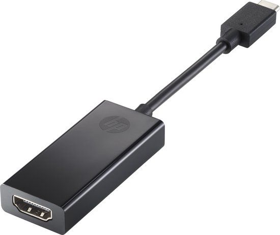 HP USB-C to HDMI Adapter - Black - 2PC54AA