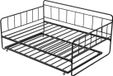 Vevor Full Size metalen Dagbedframe met Uitschuifbed