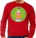 Bellatio Decorations Shoppartners Bv Foute kersttrui / sweater Merry Chrismas Vodka rood voor heren - Kersttrui voor wodka liefhebber L