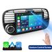 Hexinex Linux autoradio met draadloze Carplay en Android Auto, geschikt voor Fiat 500 (2007-2015), met GPS-navigatie, Wi-Fi, Bluetooth, stuurwielbediening, FM, RDS en DSP, in zwarte kleur
