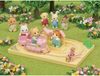 Sylvanian Families Train "Tchou-Tchou", Bébé Ours Jason, Jeu avec Train et Voies, 5320, La Crèche l'école