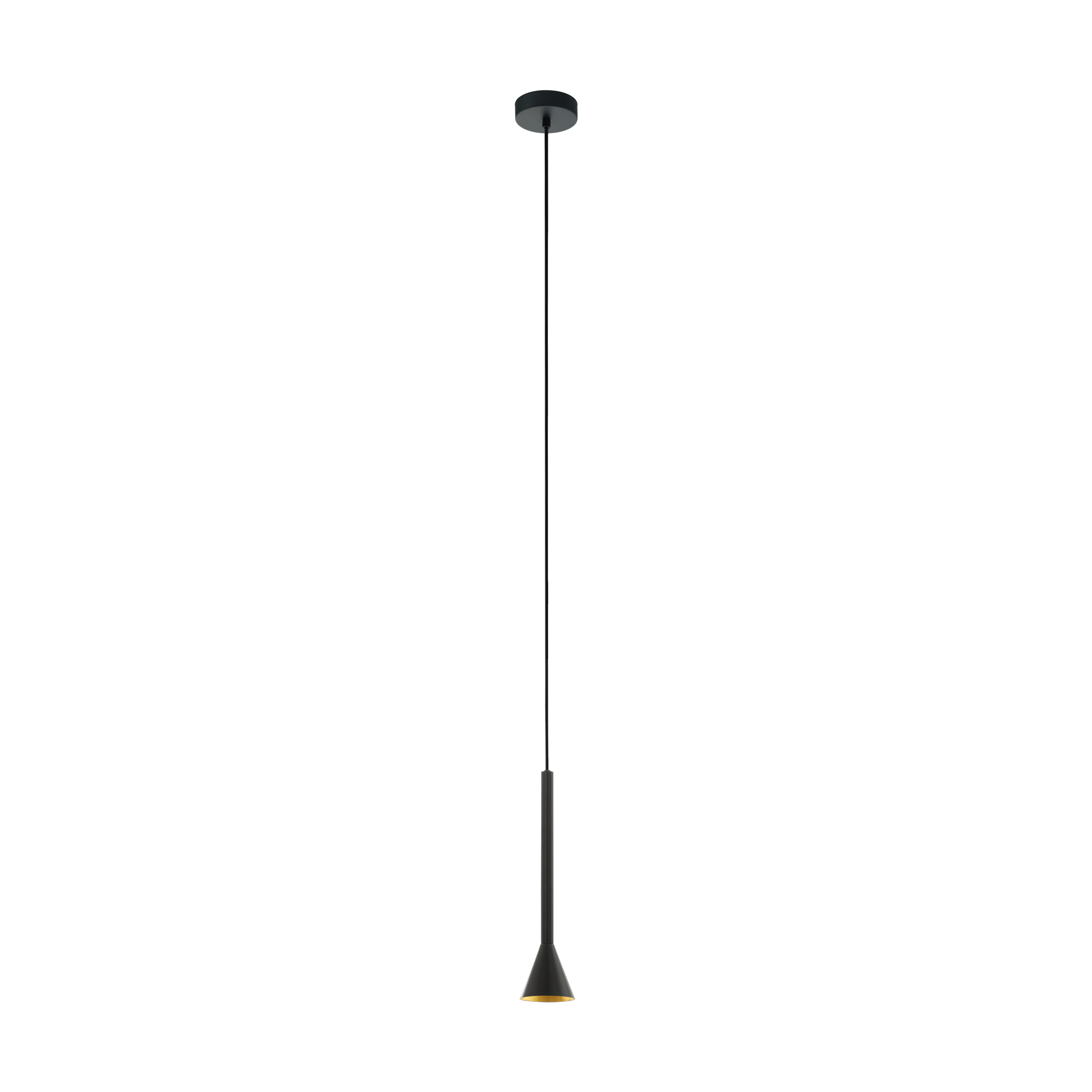 EGLO CORTADERAS - Hanglamp - Goud/Zwart - GU10 - 400 Lumen - 150cm