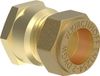 KIRCHHOFF MS overgangsstuk, blanc, 15 mm x 1/2"BI, knelfitting pour tube cuivre