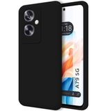 Tumundosmartphone Hoesjes van vloeibare siliconen, zeer zacht, voor Oppo A79 5G, zwart