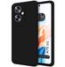 Tumundosmartphone Hoesjes van vloeibare siliconen, zeer zacht, voor Oppo A79 5G, zwart