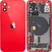 Apple Coque Batterie iPhone 12, Avec Châssis Central, Pièces Complètes, Rouge, Échange Premium