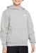 NIKE K NSW CLUB FLC HDY LBR Unisex Sporttrui - Grijs - Wit - Maat M