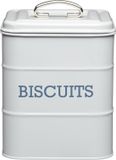 KitchenCraft Living Nostalgia Koektrommel Grijs Metaal 14,5 x 19 cm