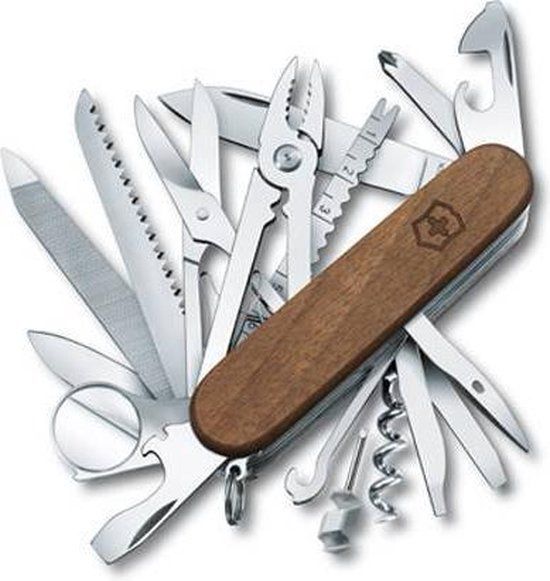 Victorinox SwissChamp Wood Zakmes - 29 Functies - Walnoot