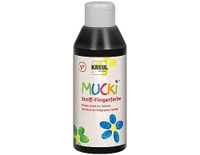 KREUL 28406 - Mucki lichtgevende stoffen vingerverf, 250 ml in zwart