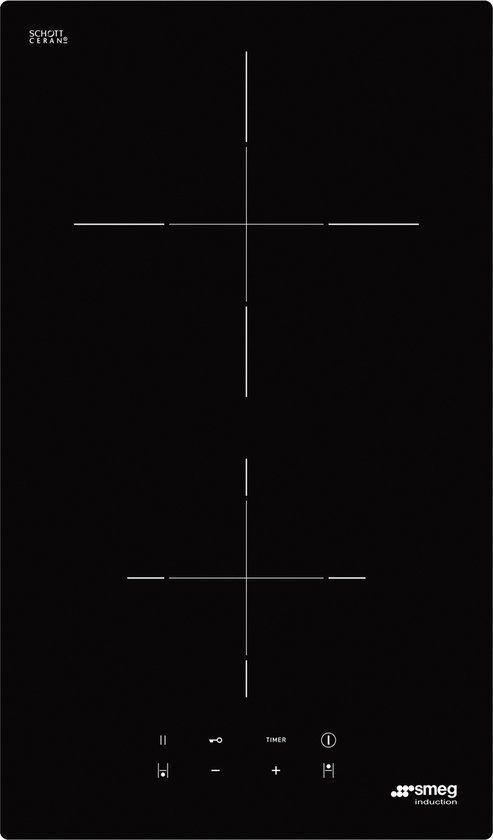 Smeg SI2321D - Inductiekookplaat - 30 cm - Zwart