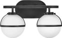 Hinkley LED Badkamerarmatuur Hollis | 2X E14 Max 40W | IP44 | Black