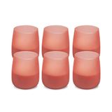 Spaas 6x citronella Soft Glow geurkaars, ± 38 uur - fee roze - Summer Blossom