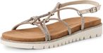 Tamaris Dames Plateausandalen 1-28721-46 Beige