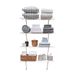 Rubbermaid Direct Mount Linnen Plank Kit, 3' Lengte, Wit