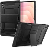Spigen Tough Armor Pro - Hoes Geschikt voor Samsung Galaxy Tab S11 Ultra - Back Cover met Kickstand Standaard - Zwart