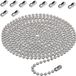 Dailygoods - Chaîne de store 3 mètres - Cordon de store - 10 connecteurs de chaîne - Accessoires de store en métal - Réglable - Diamètre de perle 4,5 mm - Cordon de rideau