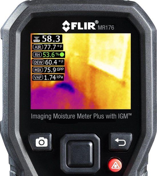 FLIR MR176 – Materiaalvochtmeter met geïntegreerde warmtebeeldcamera