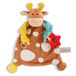 Tutteldoekje Nici Koe Doudou 25x25 Cm Oranje