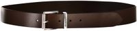 GANT LOGO LEATHER BELT Donkerbruin Leer Mannen 95 cm