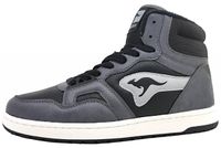 KangaRoos K-Slam Point Mid : Chaussures de ville pour hommes, bottines à lacets, couleur gris, style décontracté