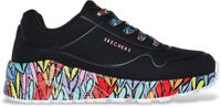 Skechers Uno Lite - Subtle Love Sneakers Laag - Zwart