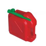 ToM PaR Benzinekan 10L HDPE | EU-gecertificeerd | Met niveaumeter & lekvrije tuit | Voor benzine & diesel | Rood