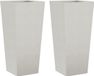 vidaXL Plantenbakken 2 st 35x35x75 cm Roestvrij Staal