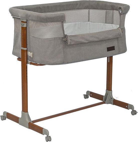 Novi Baby® Goodnight Premium Co-Sleeper - Walnut/Timeless Taupe