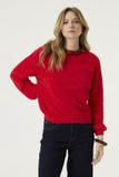 Garcia Dames Effen Trui Rood Lange mouw XXL