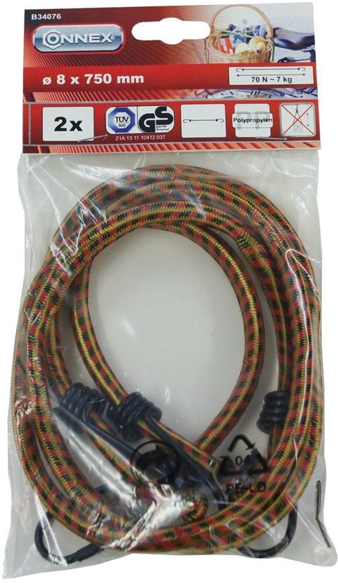 Connex Conmetall NV/SA Snelbinder 75cm Rood/Oranje (2 stuks)