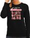 Bellatio Decorations Foute Kersttrui/Sweater Dames - All I want for Christmas - Vagina - Zwart S