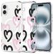 Spigen Ultra Hybrid MagFit Hoesje voor Apple iPhone 16 - Zwart, Roze, Transparant