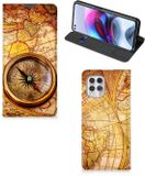 B2Ctelecom Motorola Moto G100 Book Cover Kompas