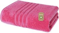 Lavea® 1 Handdoek 50x100 cm van 100% biologisch katoenen badstof, zacht en absorberend, voor thuis, hotel en spa – badhanddoek – Roodpaars