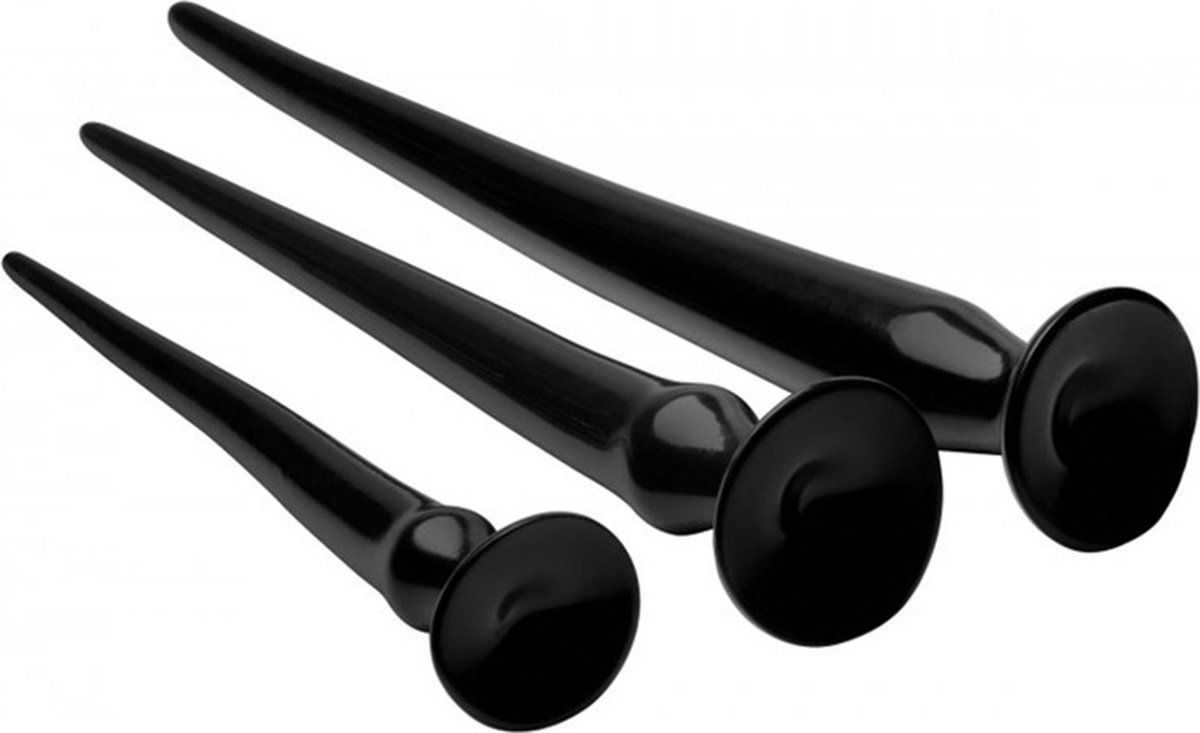 Hosed Extreme Siliconen Anaalplug Training Set - Zwart