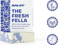 BALZY FreshFella Zeep Bar Mannen - Gezicht en Lichaam - Natuurlijke en Organische Zeep 140 g