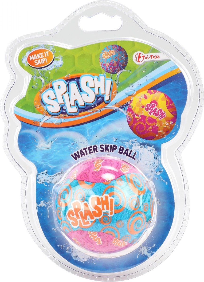 Toi Toys Waterstuiterbal Splash - Roze/Blauw