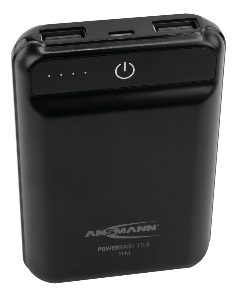 Ansmann 10.8 mini Powerbank - 10000 mAh - Zwart