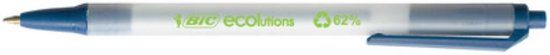 BIC Clic Stic ECOlutions Balpen, Blauw, Medium Punt 1 mm
